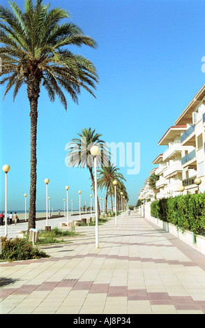 Promenade Calafell Costa Dorada Spain Stock Photo