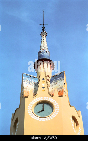 Clock tower Sitges Spain Stock Photo