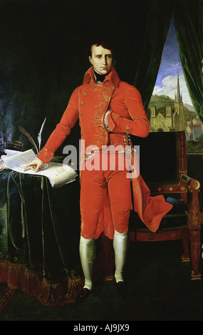 'Napoleon Bonaparte First Consul', 1803-1804. Artist: Jean-Auguste-Dominique Ingres Stock Photo