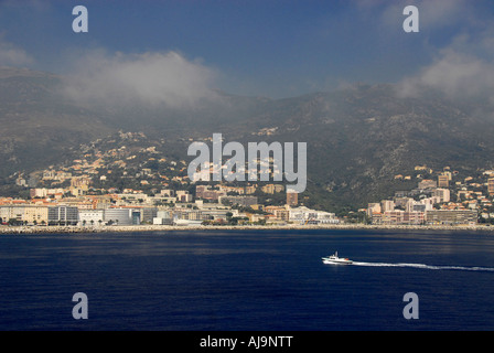 View of Bastia from the ferry, Corsica, France Stock Photo