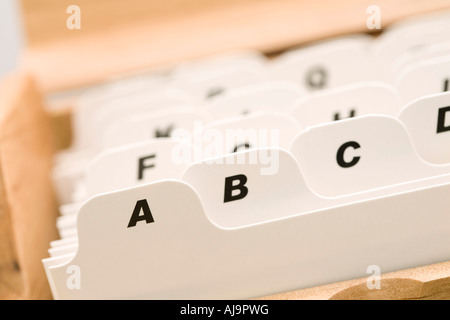 Alphabet Tabs Stock Photo