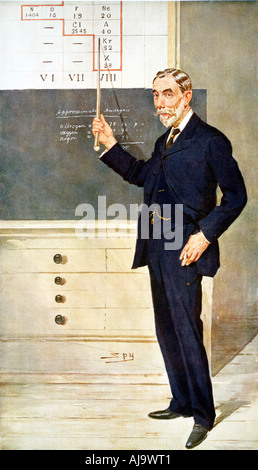 William Ramsay, Scottish chemist, 1908. Artist: Spy Stock Photo