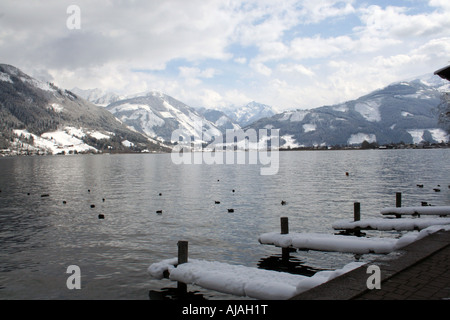Zeller See Lake in the Austrian reot of Zell am Zee Stock Photo