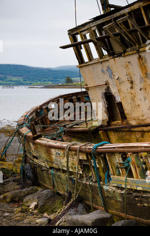 Abandoned Fishing Boat Stock Photo - Alamy
