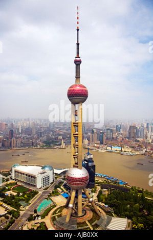 Shanghai oriental pearl TV tower Stock Photo