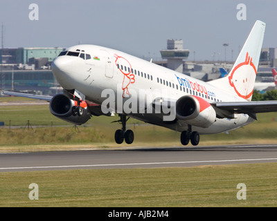 Commercial civil aviation BMI Baby Boeing 737 Stock Photo