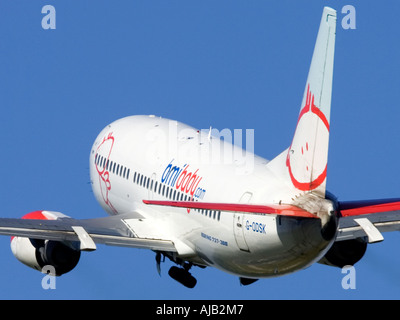 Commercial civil aviation BMI Baby Boeing 737 Stock Photo