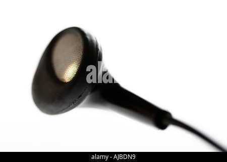 Earphones selective focus Stock Photo