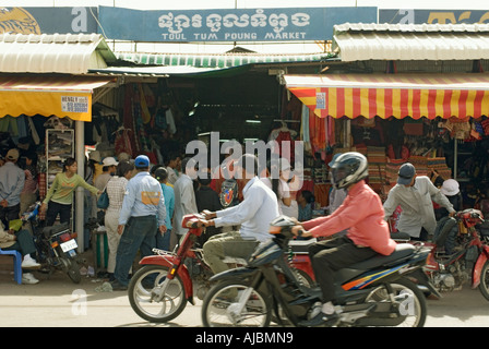 Cambodia Phnom Penh Russian Market Psar Tuol Tompong Stock Photo