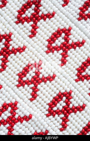 Aids Ribbon Beads - Close Up Stock Photo