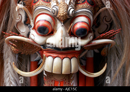 Rangda mythical widow witch personification of evil Commonly depicted in Balinese carvings and traditional dance Indonesia Stock Photo