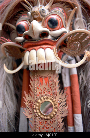 Rangda mythical widow witch personification of evil Commonly depicted in Balinese carvings and traditional dance Indonesia Stock Photo