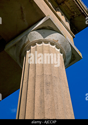 Greek Style Column at Worthington Grange, Hampshire, England Stock Photo