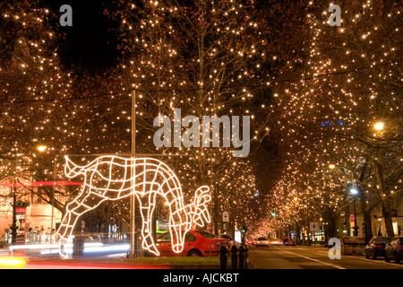DE DEU Bundesrepublik Deutschland Hauptstadt Berlin The famous Kurfuerstendamm at Christmas Time No third party rights available Stock Photo