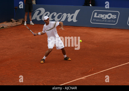 Estoril Open 2007 - Men's 1st round qualifying - Sam Querrey vs Luis Horna Stock Photo