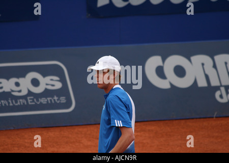 Estoril Open 2007 - Men's 1st round qualifying - Sam Querrey vs Luis Horna Stock Photo