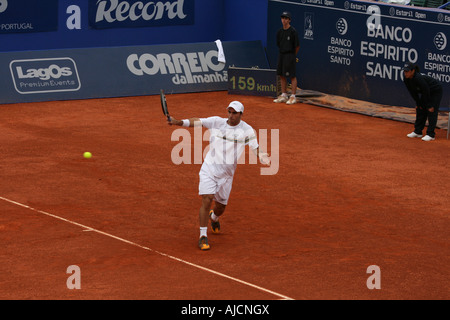 Estoril Open 2007 - Men's 1st round qualifying - Sam Querrey vs Luis Horna Stock Photo