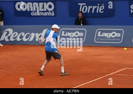 Estoril Open 2007 - Men's 1st round qualifying - Sam Querrey vs Luis Horna Stock Photo