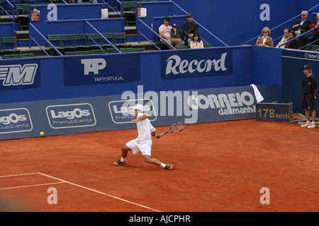 Estoril Open 2007 - Men's 1st round qualifying - Sam Querrey vs Luis Horna Stock Photo