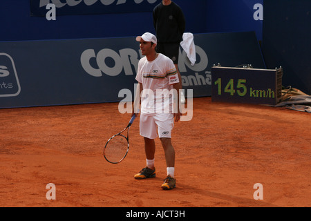 Estoril Open 2007 - Men's 1st round qualifying - Sam Querrey vs Luis Horna Stock Photo