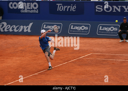 Estoril Open 2007 - Men's 1st round qualifying - Sam Querrey vs Luis Horna Stock Photo