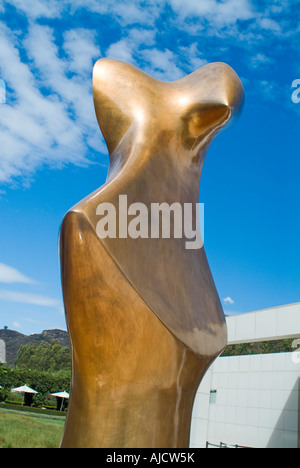 Exterior sculpture in garden at John Paul Getty Center in Los Angeles California United States Stock Photo