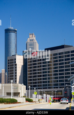 CNN Center in downtown Atlanta Georgia Stock Photo