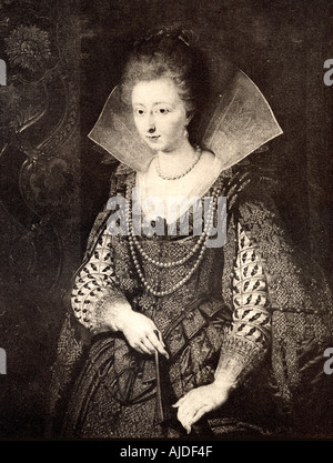 Marie De' Medici (1573-1642). Queen Of France. Second Wife Of King ...