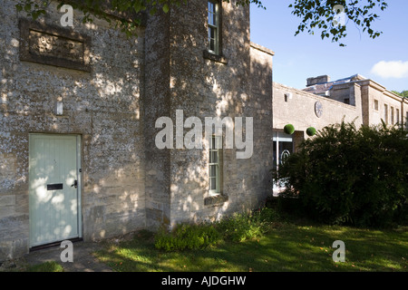 The old Police Station attached to the old prison in the Cotswold town of Northleach, Gloucestershire Stock Photo