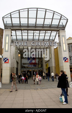 Entrance to The Chimes shopping centre in Uxbridge, London Stock Photo