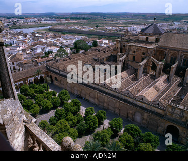 Cordoba Spain View Of Baroque Bell Tower Of umayyad Mosque Stock Photo