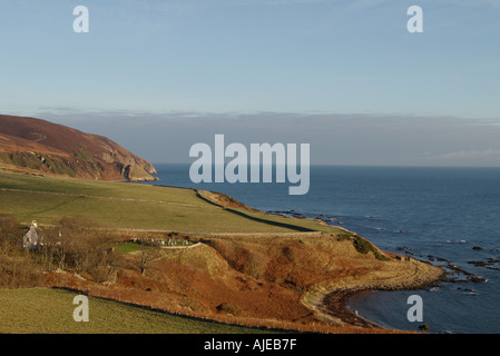 dh  ORD POINT SUTHERLAND Coast line and North Sea Stock Photo