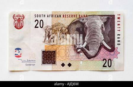 South Africa 20 Rand Bank Note Stock Photo