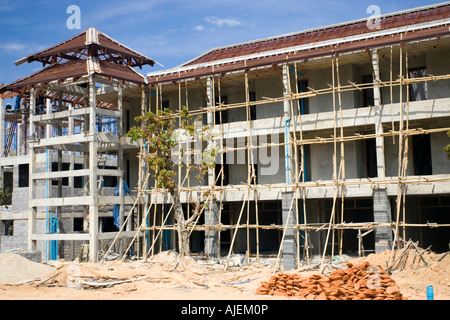 Hotel development after 2004 Indian Ocean tsunami Khao Lak Thailand Stock Photo