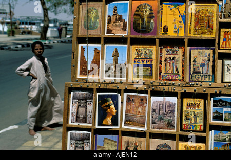 Luxor a stand selling postcards Stock Photo