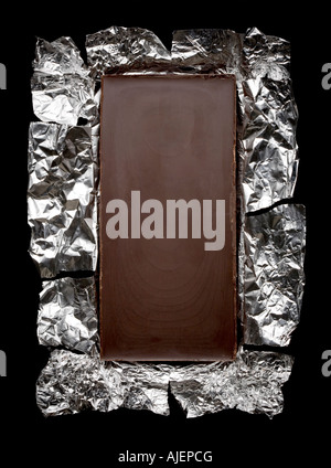 dark chocolate bar Stock Photo