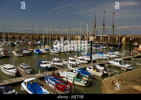 Watchet Harbour, Somerset, England, UK Stock Photo