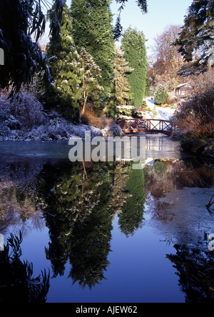 Japanese Garden , Avenham Park, Preston, Lancashire, UK, Europe Stock Photo