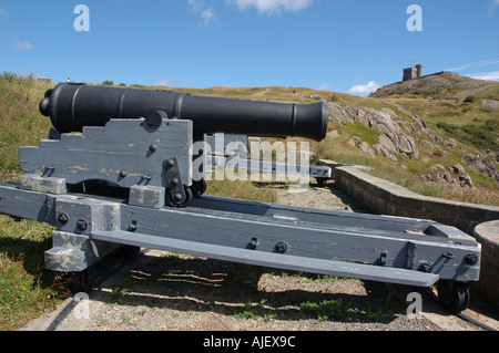 Cannon on Signal Hill St John's Newfoundland, Canada Stock Photo
