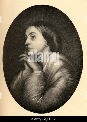 Christina Georgina Rossetti, 1830 - 1894. English 19th century poet. Sister of Dante Stock Photo