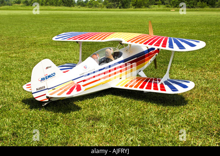 Radio controlled model aircraft of the St Clair County model club Michigan MI Stock Photo