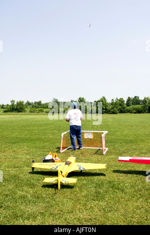 Members of the St Clair County Michigan MI Model club weekend meeting Stock Photo