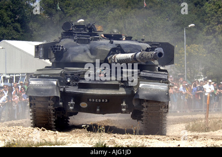 Modern day British Army Chieftain tank on manouvers in Europe Stock Photo