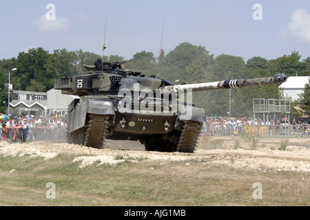 Modern day British Army Chieftain tank on manouvers in Europe Stock Photo