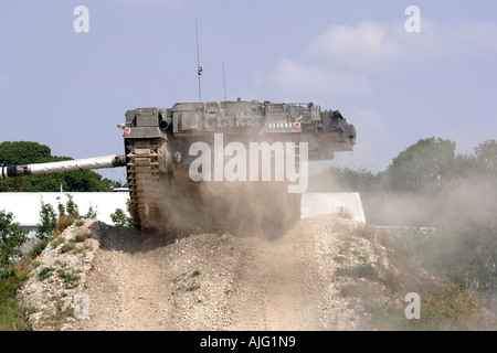 Modern day British Army Chieftain tank on manouvers in Europe Stock Photo