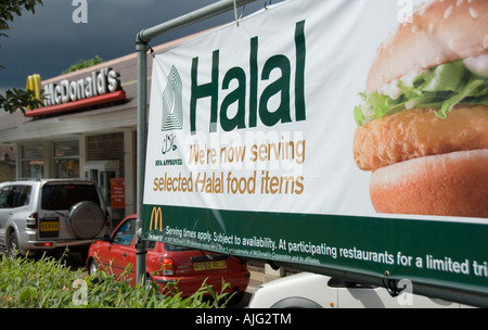 Halal McDonald in Southall,London, England Stock Photo