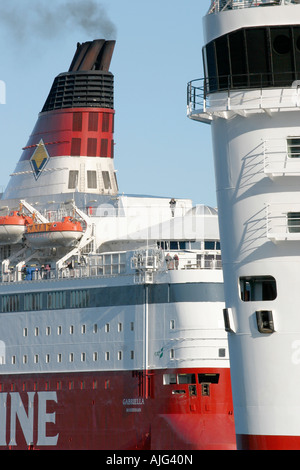 The Finnish ferry company Viking Line trades at the Baltic between Sweden and Finland. Stock Photo