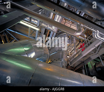 Crossness Sewage Sludge Incinerator Plant, Thamesmead, Kent, England, UK Stock Photo