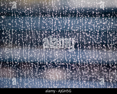Rain drops on a window Stock Photo