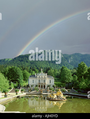 DE - BAVARIA:  Linderhof Castle near Ettal Stock Photo